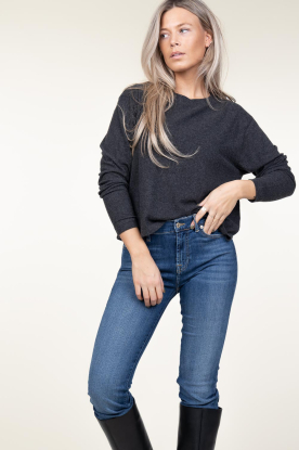 American Vintage | Super zachte sweater Heather | zwart