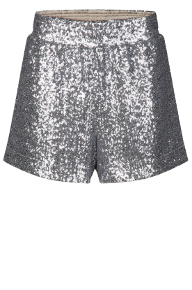 Second Female | Sequins short with pockets Shine | silver