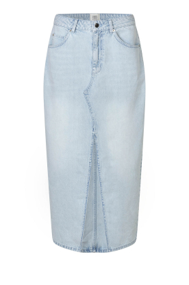 Second Female | Non-stretch denim skirt Fira | silver