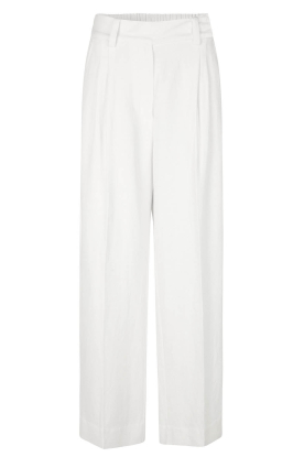 Second Female | Viscose linen trousers Lino | white