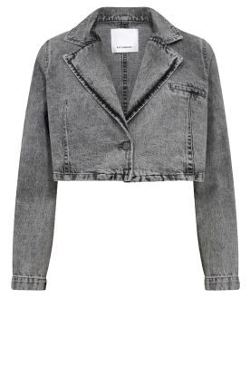 Co'Couture | Denim cropped jacket Vika | grijs