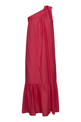 Co'Couture |Modal asymmetrische jurk Callum | rood
