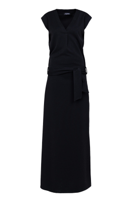 D-ETOILES CASIOPE | Tricot maxi dress with lurex Gianni | black