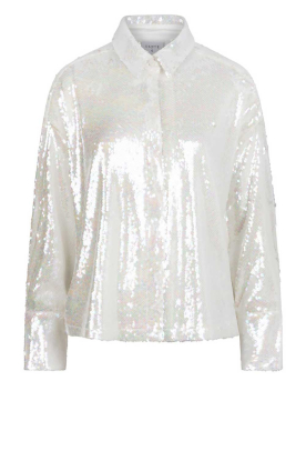 Dante 6 |Pailletten blouse/jacket Bonbon | naturel