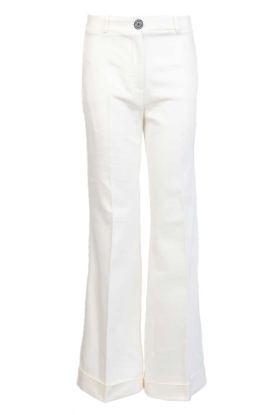 Bad Habits |  Wide leg flared trousers Chiara | natural 