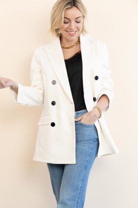 Bad Habits |  Double breasted blazer Alba | natural 