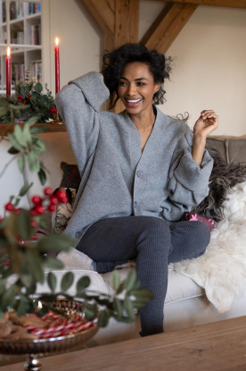 Herskind |  Soft merino wool mix legging Carlos | grey 