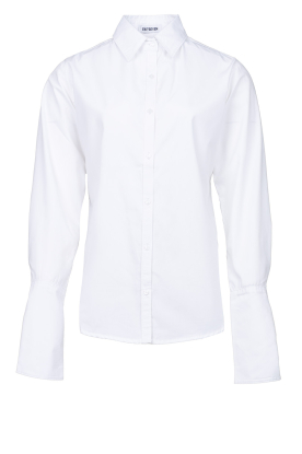 Est'Seven |  Poplin blouse Deb | white 