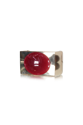 BOW19 |  Bracelet with colored stone Bon | burgundy 