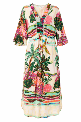 Lola Casademunt |  Dress with print and beads Palmeras | multi 