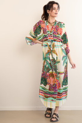 Lola Casademunt |  Dress with print and beads Palmeras | multi 