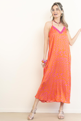 Look Maxi dress with print Naranja
