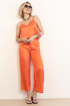 Look Top with print Naranja