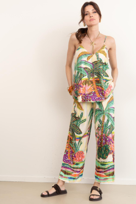 Look Pants with print Palmeras
