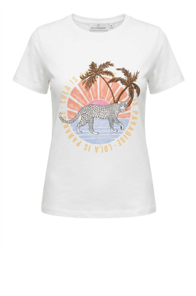 Lola Casademunt |  T-shirt with print Paradise | white 