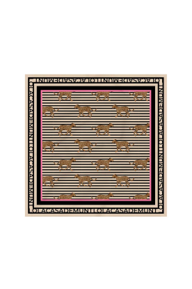 Lola Casademunt |  Scarf with print Soria | black 