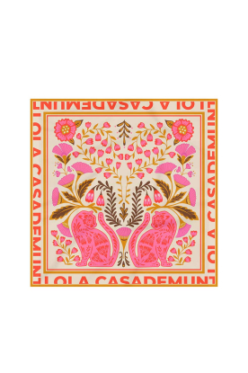 Lola Casademunt |  Scarf with print Salou | pink 