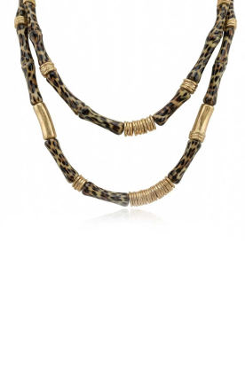 Lola Casademunt |  Necklaces with leopard print Leo | animal print 