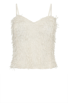 Co'Couture |  Top with fringes Gonzo | natural 