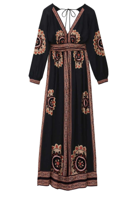 ba&sh |  Maxi dress with embroidery Vera | blue 