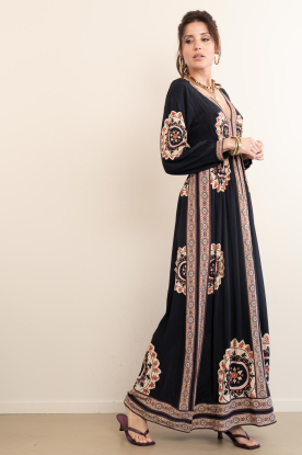 ba&sh |  Maxi dress with embroidery Vera | blue 