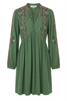 ba&sh |  Dress with embroidery Telma | green 