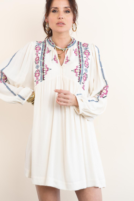 ba&sh |  Dress with embroidery Telma | natural 