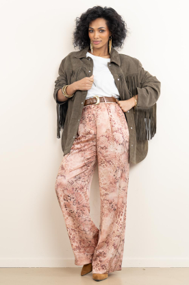 ba&sh |  Pants with print Carrina | pink 
