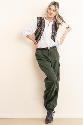 ba&sh | Cargo broek Fino | donkergroen 