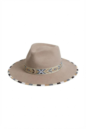 ba&sh |  Hat with embroidery Hamy | beige 