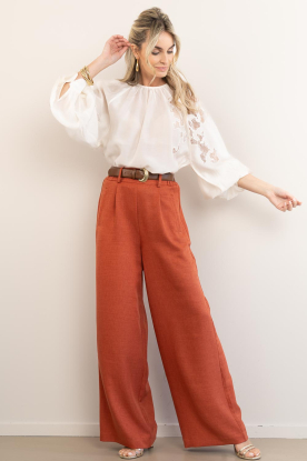 Look Top with balloon sleeves and embroidery Molly