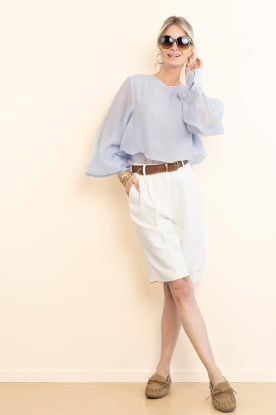 Look Lyocell top with puff sleeves Tilly