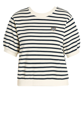Janice |  Striped sweater Corey | white 