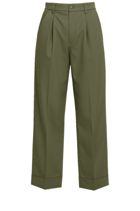 Janice |  Paperbag trousers Balti | green 