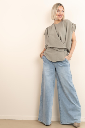 Janice |  Ultra wide leg pants lg32  Dexter | blue 