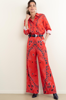 Look Bandana print broek Almu