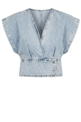 Est'Seven |  Denim top pfeiffer | blue 