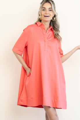 Est'Seven |  Poplin dress Beyza | pink 