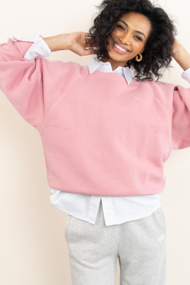 by-bar | Zachte sweater Carrie | roze 