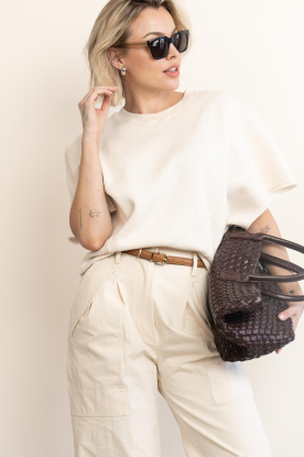 by-bar |  Cropped sweater Suki | natural 