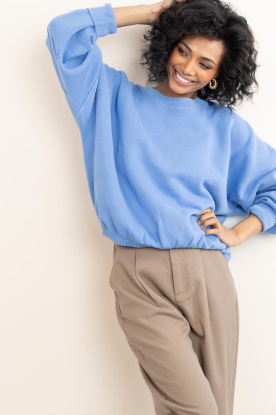 by-bar |  Washed soft sweater Malyn | blue 