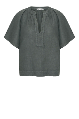 by-bar |  Linen top Vina | black 