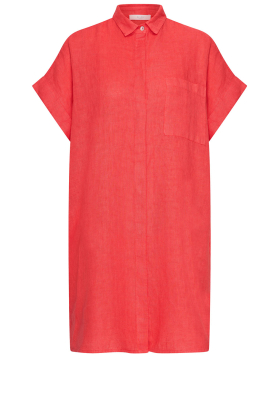 by-bar |  Linen dress Hella | red 