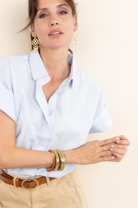 by-bar |  Poplin blouse Pixie | blue 