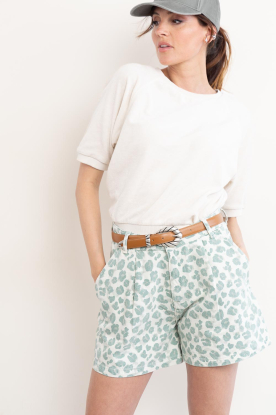 by-bar |  Washed leopard print short June | animal print 