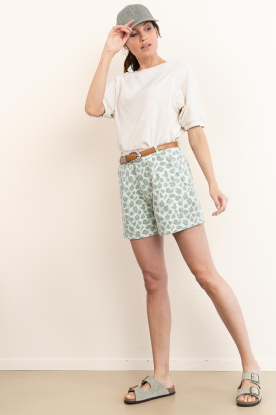 Look Washed leopard print short June