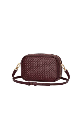 by-bar |  Braided leather bag Kelsey | brown 
