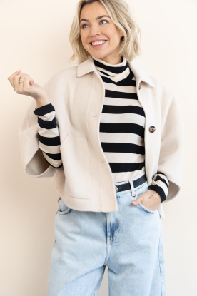 Alter Ego |  Woolen cape/jacket Lena | natural 