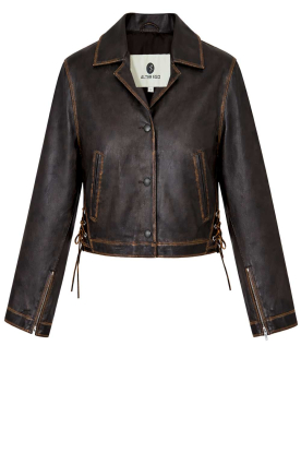 Alter Ego | Vintage leren jack Fallon | bruin 
