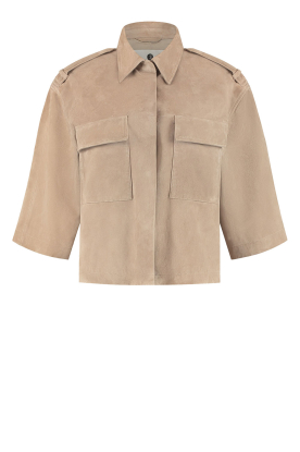 Alter Ego |  Suede blouse/jacket Nala | camel 